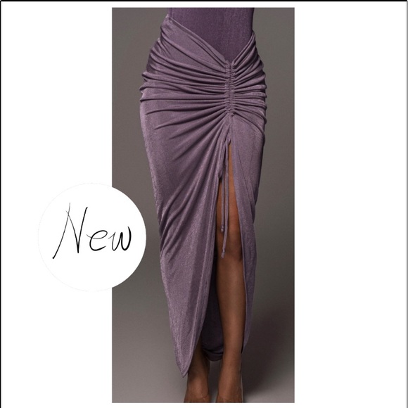 GRAPE SLINKY SKIRT - Picture 1 of 1
